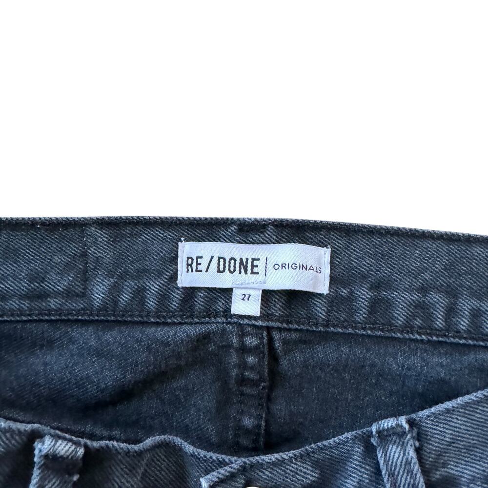 Re/Done High Rise Loose Jeans Ripped Black - Picture 4 of 11